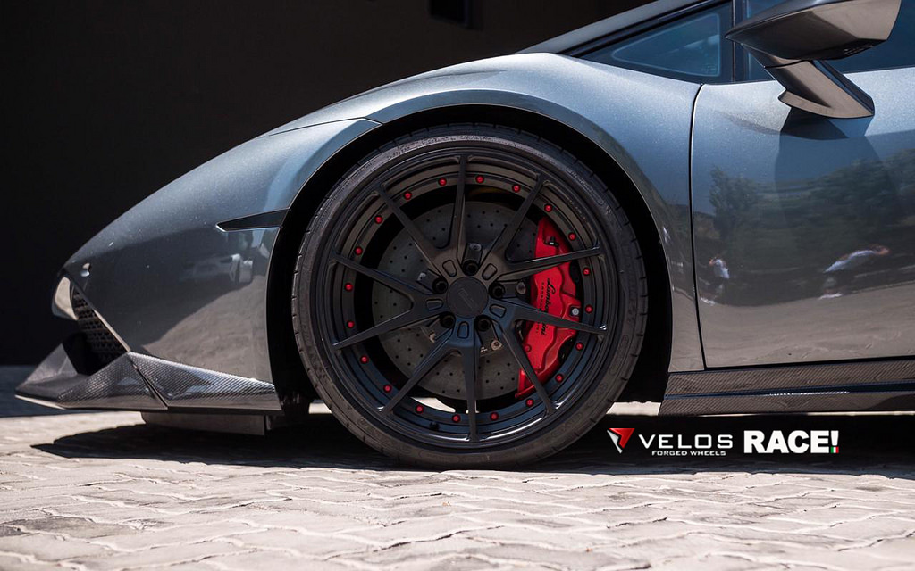 Lamborghini Huracan on Velos VLS01 2 pc Forged Wheels - Velos Designwerks